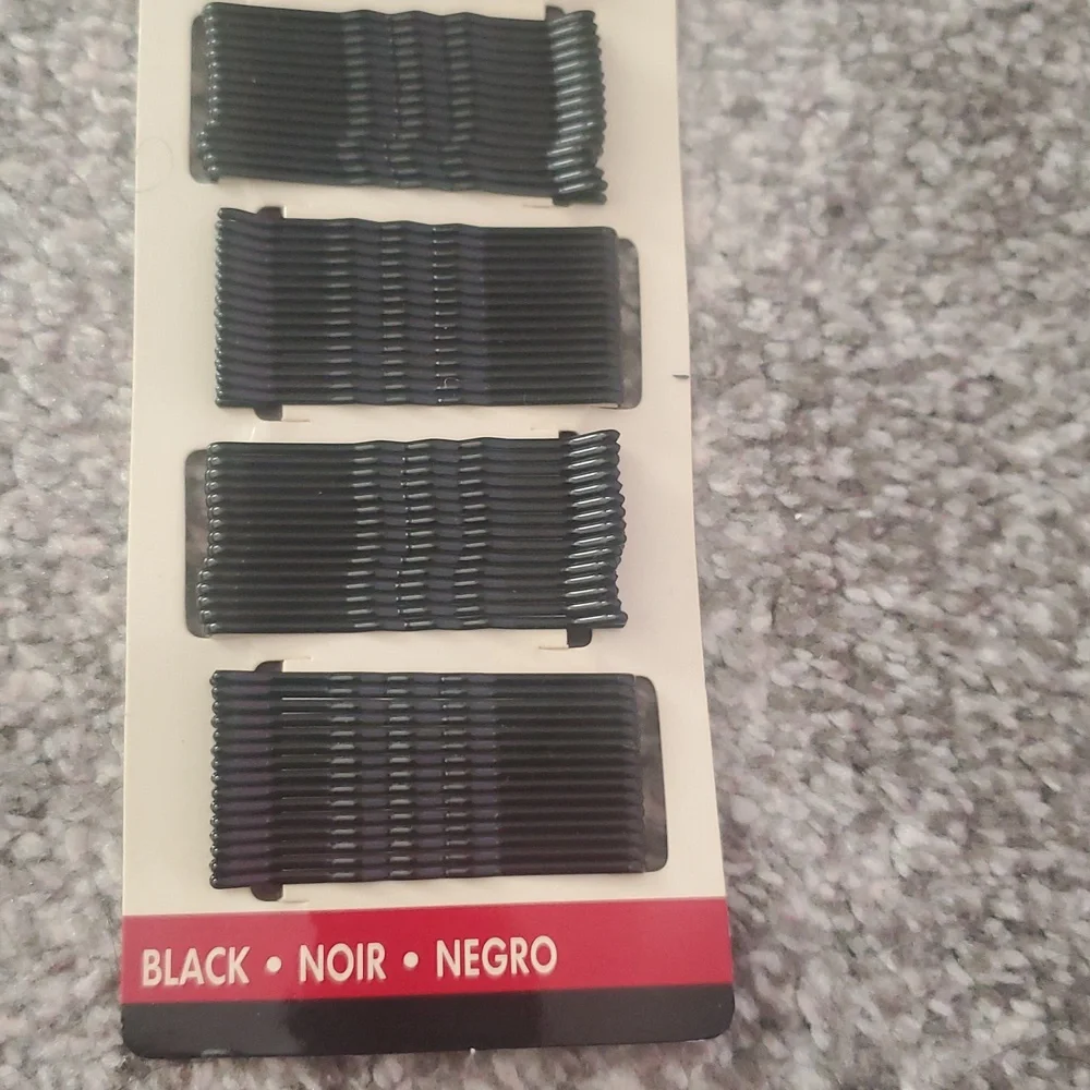 Assortment Of Hair Pins And Hair Nets In Black NWT